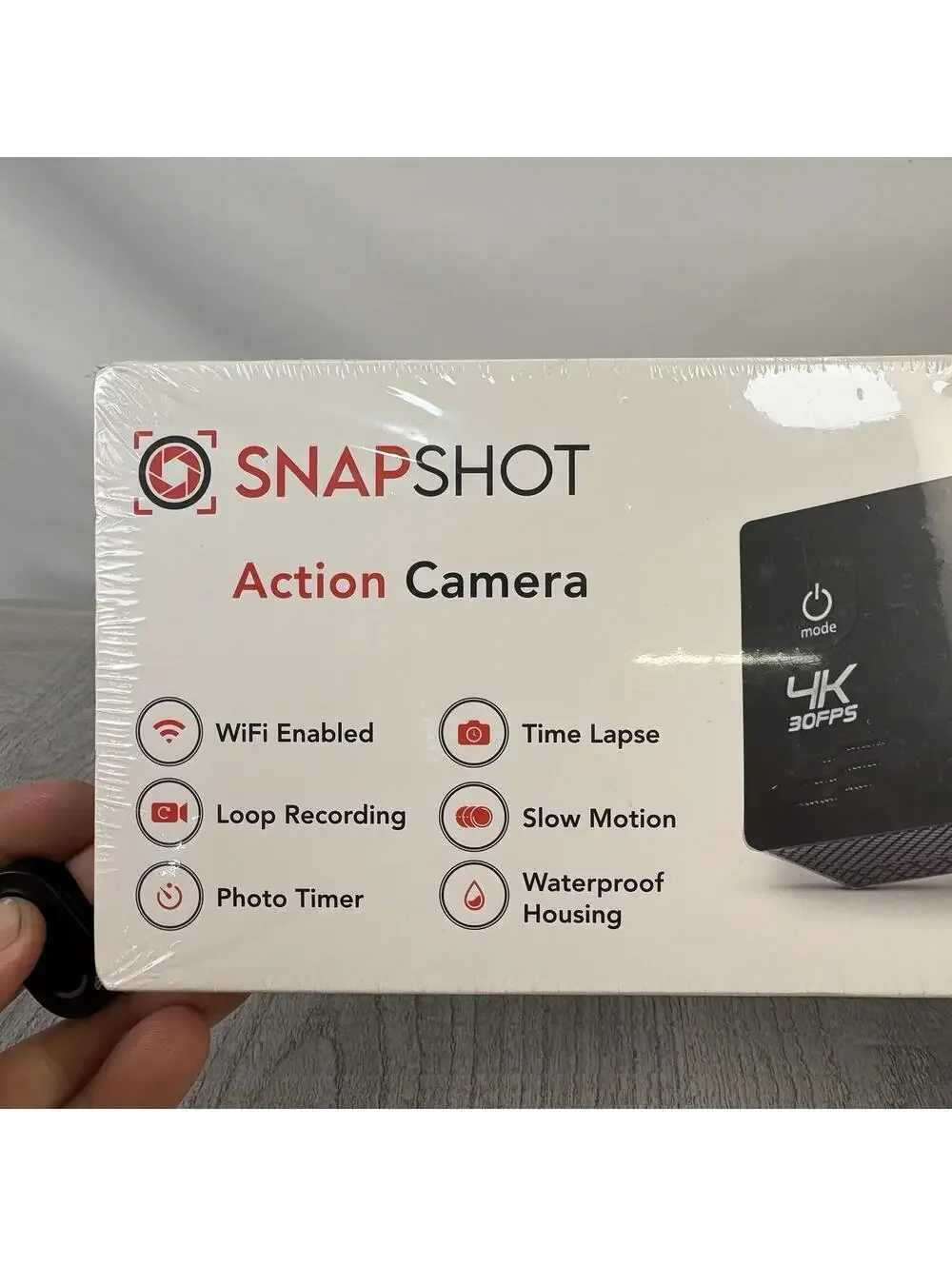 New Snap Shot 4K Wi-Fi Action Camera - Waterproof Sports Cam